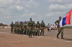 Војна парада у мисији у Централноафричкој Републици
