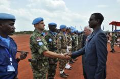 Војна парада у мисији у Централноафричкој Републици